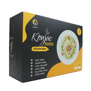 Hethstia Konjac Noodle Low-Carb Fettuccine Shirataki Noodles Keto Low Calorie Pasta Gluten Free, Vegan, Paleo-Friendly (5 oz, 10-Pack)