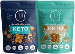 ChipMonk Keto Cookie Bites Classic Bundle – Keto Snacks with Zero or Low Carb, Gluten-Free Keto Cookies, High Fat, Protein, Low Sugar Dessert Snack Foods for Ketogenic Diets – 2 Pouches (16 Bites)