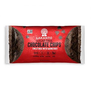 Lakanto Sugar Free Chocolate Chips – Sweetened with Monk Fruit Sweetener, Perfect for Baking, Melting, Mixing, Snacking, Gluten Free, Keto Diet Friendly, Vegan, 2g Net Carbs (8 oz – Pack of 1)