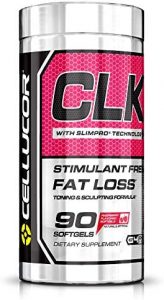 Cellucor CLK Non-Stimulant Fat Burner for Keto with CLA, Conjugated Linoleic Acid, Raspberry Ketones, L-Carnitine, 90 Softgels