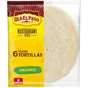 Old El Paso Restaurant Style Grande Flour Tortillas, 6-count (Pack of 5)